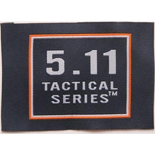 Custom garment Woven Labels, polyester collar damask size main label with brand logo for clothing, shoes, bags