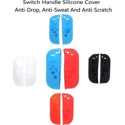 1Pair Silicone Case Rubber Joycon Controller Gel Cover Grip For Nintendo Switch