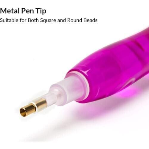 1PCs NEW Diamond Painting Special Pen 5D DIY Diamond Painting Square/Round Drill Point Pen Mosaic Painting Tools