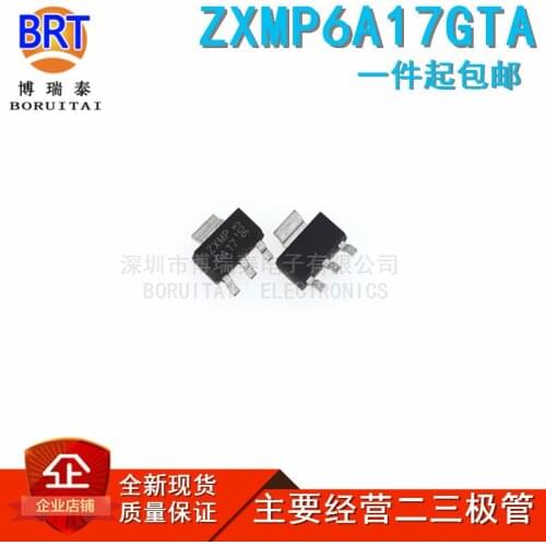 10pcs/lot ZXMP6A17GTA ZXMP6A17G 60v 4.1a SOT-223 P Channel MOS Field Effect Transistor