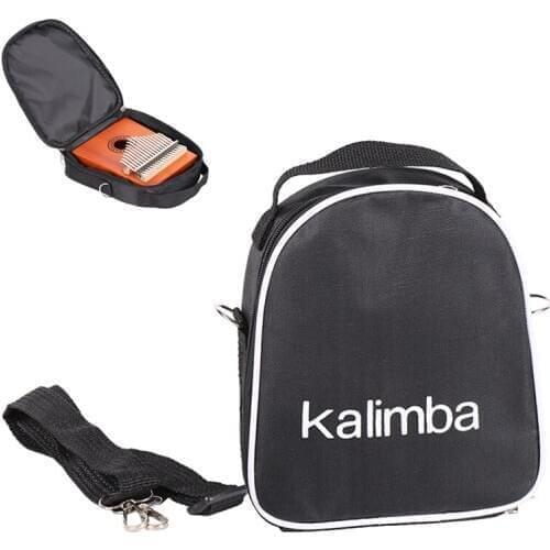 17 Keys Kalimba Thumb Piano Bag for Beginner Wood Mahogany Body Musical Instrument Protector Storage Pouch