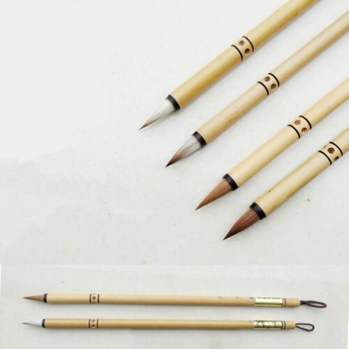 2pcs Tinta China Chinese Calligraphy Brushes Set Weasel Hair Chinese Calligraphy Writing Chinese Painting Brush Pen Set