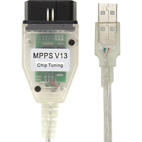 2020Newst MPPS V13.02 V13 K CAN Flasher Chip Tuning ECU Programmer MPPS V13 OBD2 16Pin to USB Interface Auto Diagnostic Cable