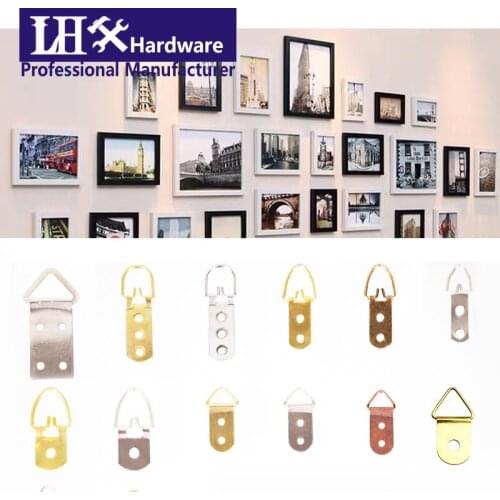 20pcs Hooks D Ring for Photo Frame Hanging Picture Oil Painting Mirror Home Decoration Wedding Product DIY LHX YP67 H1