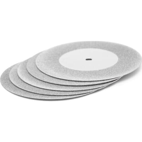 5pcs 50mm Diamonte Cutting Discs Drill Bit Shank For Rotary Tool Blade MOLC