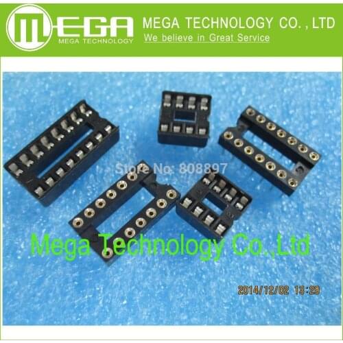 50pcs 28pin DIP IC sockets Adaptor Solder Type 28 pin Narrow body