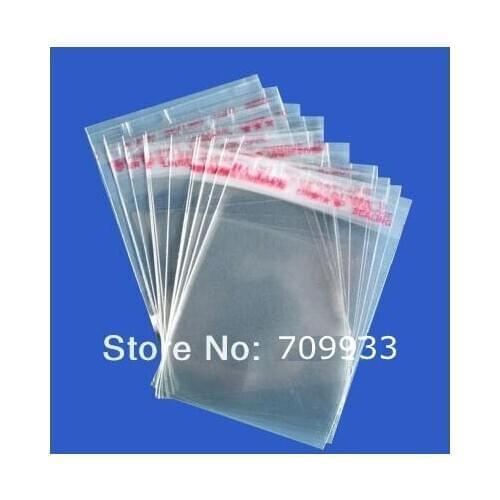 800pcs/lot 8*12cm Clear Self Adhesive Seal Plastic Packaging bags transparent Jewelry & craft Self Adhesive Seal zip lock Bags