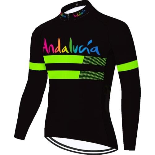 Andalucia Summer Spirng Mallot Camiseta Ropa Cycliste Camisa Cyclisme Hombre Maillot Velo Homme Equipamento De Ciclismo Jersey