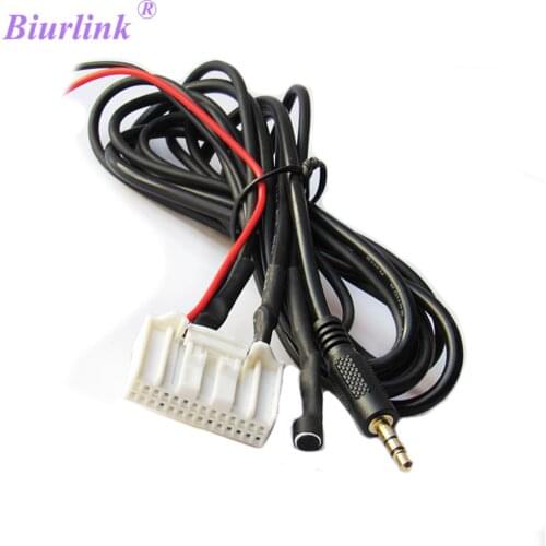 Biurlink Car CD Changer 2in1 Micphone MIC Adapter Aux Audio Cable for Toyota Corolla Camry RAV4