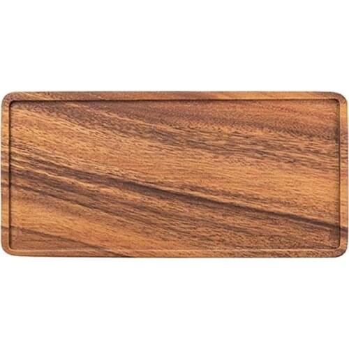 Rustic Large Serving Tray Rectangle Dinner Food Fruit Snack Trays Walnut Tray