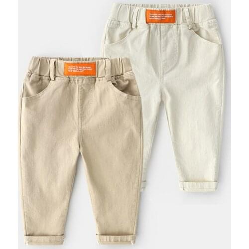 Boys Pants Spring Fashion Trendy Trousers Childrens Clothing Children Casual Pants Toddler Boy Elastic Pants Kids Clothes