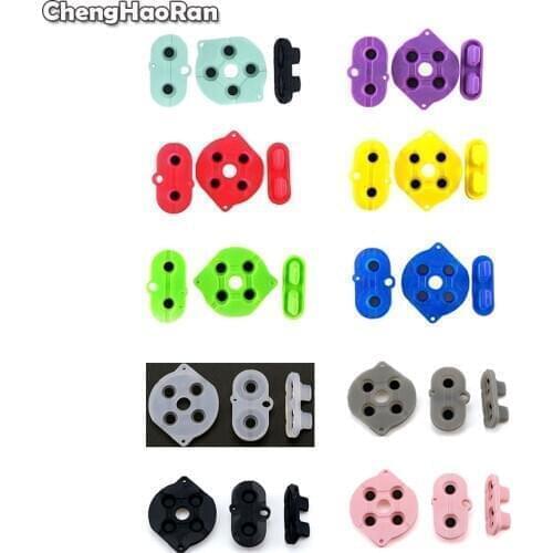ChengHaoRan 11Colors Rubber Conductive Button A-B D-Pad for Nintend GameBoy Color GBC Shell Housing Silicone Start Select Keypad