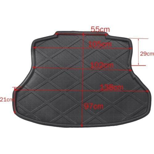 For Honda CIVIC Sedan Rear Trunk Cargo Liner Boot Mat Floor Tray Carpet Mud Protector Cover 2012 2013 2014 2015 Car Accessories