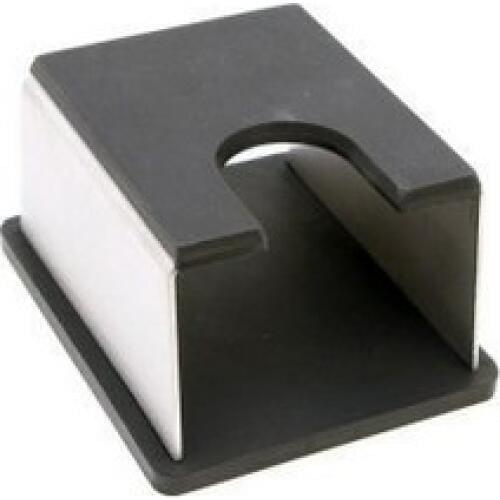 Espresso Parts Barista Basics Stainless Steel Tamp Stand with Rubber Base, Black