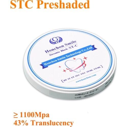 HONCHON Dental Milling Zirconium Disc 98/95/AG*18mm Wieland ZZ AG Compatible