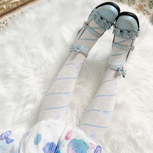 Gothic japanese sweet lolita tights cute lace fashion kawaii girl college style pantyhose loli cosplay gothic lolita tights
