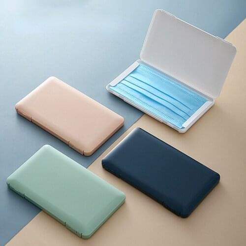 Mask Storage Box Portable Facemasks Holder Organizer Container Dustproof Paper Case Safe Disposable Mask Boxes Organizer Bag