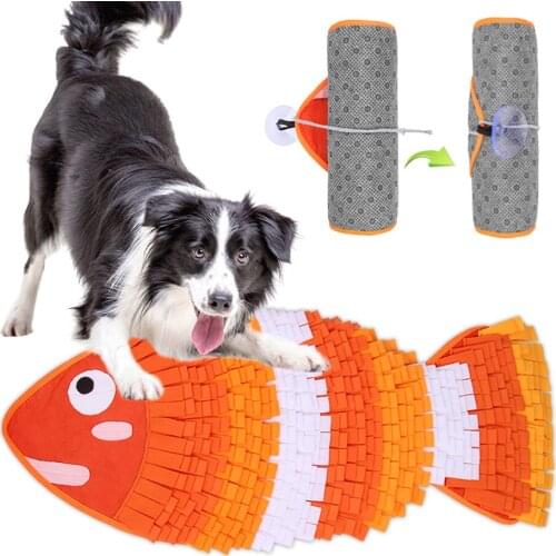 Dog Sniffing Mat Training Nose Work Refreshing Blanket Puzzle Pet Toy Pad Pets Hidden Food Feeding Blanket Dog Accessories Rug