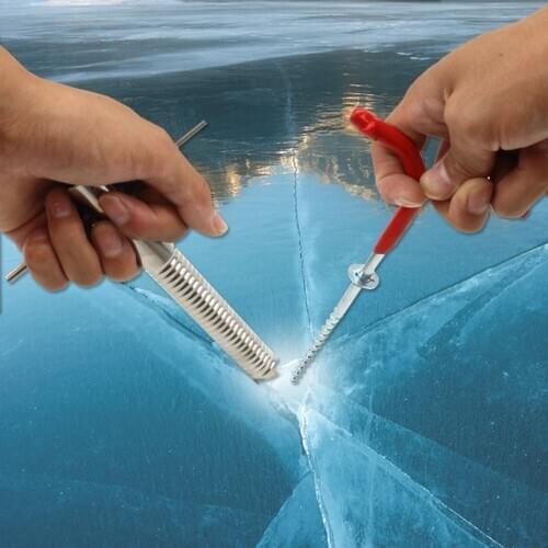 Multifunction Ice Fishing Auger Drill Winter Tent Pegs Fixed Nail Ice Fishing Rods Holder Screw Nail Ice Fishing Accessories