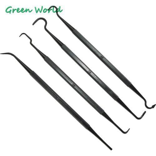 Green World 4pc/lot Gun Cleaning Kit ,Shotgun Rifle Tube Cleaner,Hook Brush, Double-ended Picks