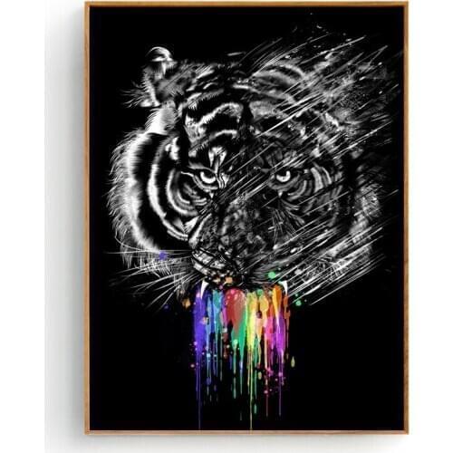 Wild animals Art Print Poster Picture Wall Modern Minimalist Bedroom Living Room Decoration