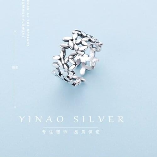 Charming Boho Korean Open Adjustable Size Leaf Rings for Women Wedding Ring Jewelry Valentines Day GIFT