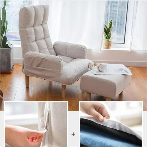 Reclining Chair, Lounger Sofa, Small Family Living Room, Single Sofa, Fabric Sofa, Balcony, Leisure Sofa, Folding Sofa