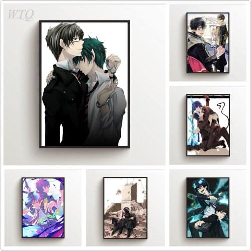 Blue Exorcist Okumura Bros Yukio Rin Anime Posters Wall Poster Canvas Posters and Prints Wall Decor Wall Art Picture Home Decor