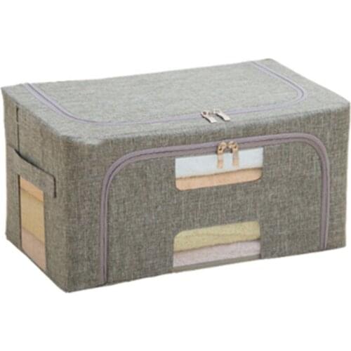 Foldable Waterproof Oxford Cloth Clothes With Zipper Storage Box Large Capacity Clothing Storage Box Cotton Quilt Multifunction