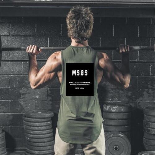 Muscleguys Gyms Wear Brand Fitness clothing bodybuilding Stringer tank top mens musculation vest Sleeveless shirt workout tops