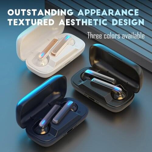 TWS Bluetooth Earphone InEar Stereo Earbud Noise Reduction No Delay Gaming Headset For iPhone Xiaomi Wireless Headphone With Mic