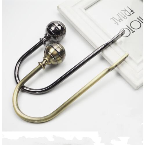 Alloy U Style Curtain Tie Back Metal Tieback Holders Wall Hooks Hanger Accessories Home Decor
