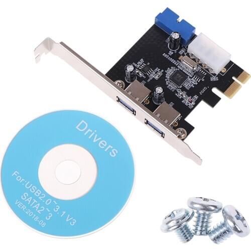 USB 3.0 PCI-E Expansion Card Adapter 2 Port USB3.0 Hub Internal 19pin Header USB 3 to PCIE PCI express adapter Card