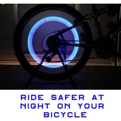 Bike Light With No Battery Mountain Road Bicycle Bike Lights LEDS Tyre Tire Valve Caps Wheel Spokes Light LED Car Motorcycle