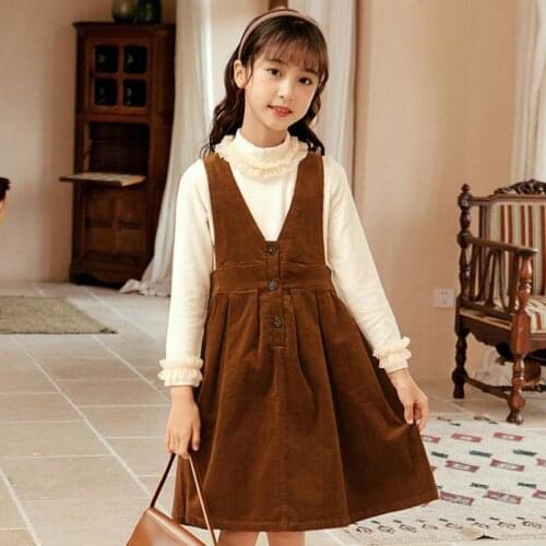2 Piece Knitted Sweater And Dress Outfits Suits For Girls 2pcs Clothes Sets Children Teens School Uniform Clothing 5-14 Years