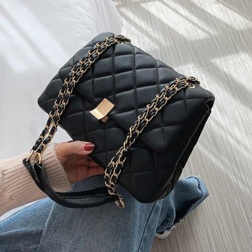 Women Small PU Leather Flap Bags Female Shoulder Crossbody Bag 2021 Chain Brand Designer Girls Purses and Handbag WB4484