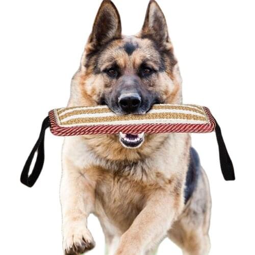 Dog Bite Stick Toy Outdoor Play Strong Handle Dog Tug Of War Toy Portable Interactive Small Large Dogs Training Chewing Toys
