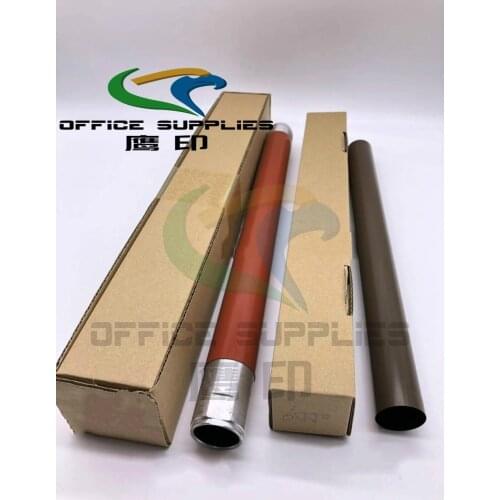 1Set Close To Original Quality OEM Coating Upper Fuser Roller+Fuser Film for Xerox 242 250 252 C550 560 5580 6680 700 750i C75