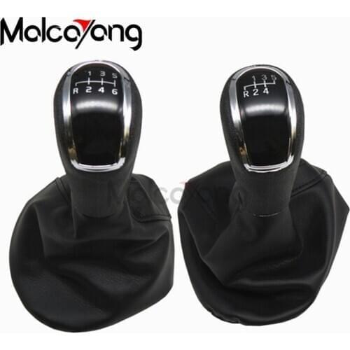 5 Gear 6 Speed MT Gear Shift Knob Black Boots For Mercedes Benz C-Class W203 S203 W202 BJ 1993-2001 For Benz A-Class W168
