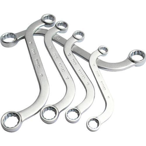 5pcs S Type Double Ended Ring Spanner Wrench Set 10-19mm 12 point torx wrench Hand tool