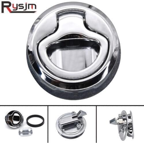 Boat Accessories Marine Stainless Steel Latch 45mm Flush Pull Locker Hatch Latch For RV Car Door Cabinet Free Shipping