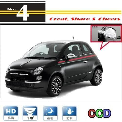 Car Camera For Fiat New 500 500C 500S Abarth 2007~2015 High Quality Rear View Back Up Camera For PAL / NTSC | CCD with RCA
