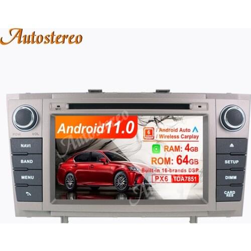 Android 10.0 PX6 DSP 64 Car DVD Player For Toyota Avensis 2009-2016 T27 GPS Navigation Multimedia Player Radio Recorder Headunit