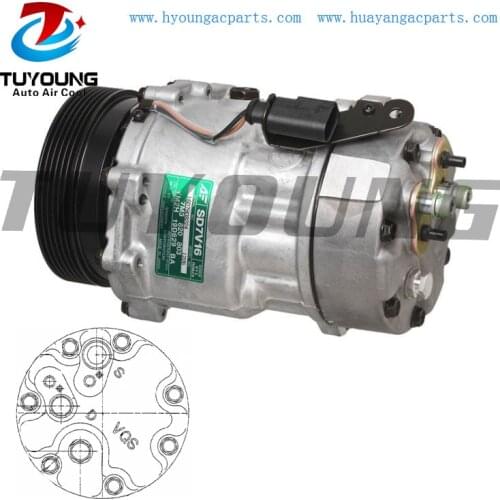 Car Air Conditioning SD7V16 Compressor For FORD SEAT VOLKSWAGEN YM2H19D629BA 7M3820803