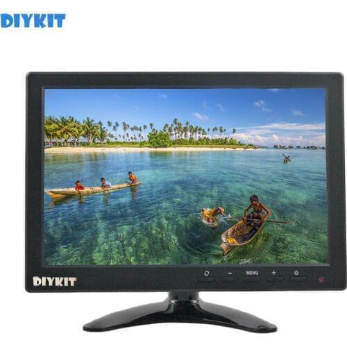 DIYKIT 10.1" IPS HD Screen Car Monitor Rear View Monitor Build in Speaker with BNC / AV / VGA / HDMI Input 1280 x 800