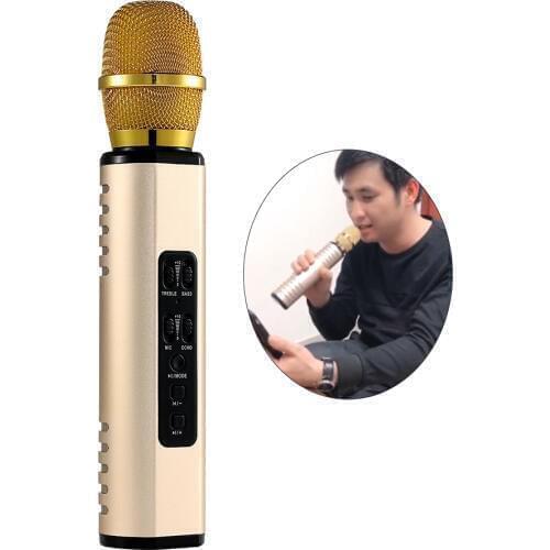 Wireless Microphone Karaoke Bluetooth Hand-held Speaker Portable Phone Player Mic Speaker Record Music Give a friend a gift