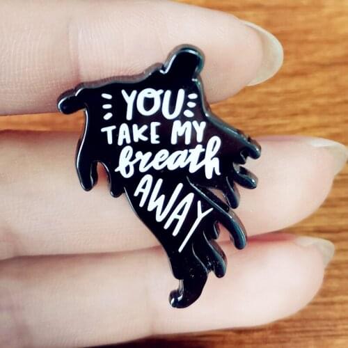 Take My Breath Away Justice Black Lives Matter Brooch Pins Enamel Metal Badges Lapel Pin Brooches Fashion Jewelry Accessories