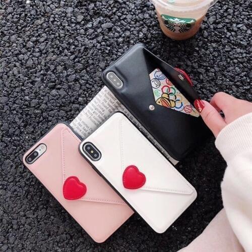 Fashion Love Heart Leather Wallet Phone Case For 2020 iPhone 12 mini 11 pro max XS Max XR XS X SE 8 7 6S Plus Soft PU Back Cover