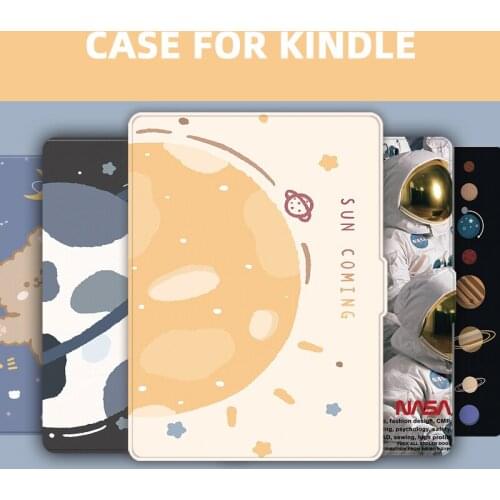 Sunrise and Sunset Case for 10 Gen Kindle Paper White 4 Folding Folio Case Space Astronaut for KPW4 Kindle Paperwhite4 Cover