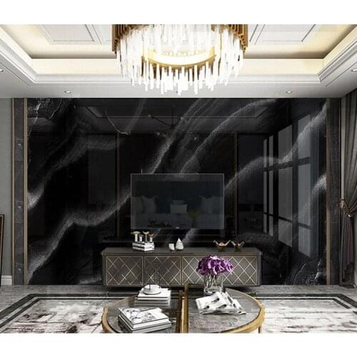 Black White Marble Wall Mural Photo Wallpaper Marble Contact Paper 3d Wall Murals Wall Papers Luxury Home Decor TV Backsplash